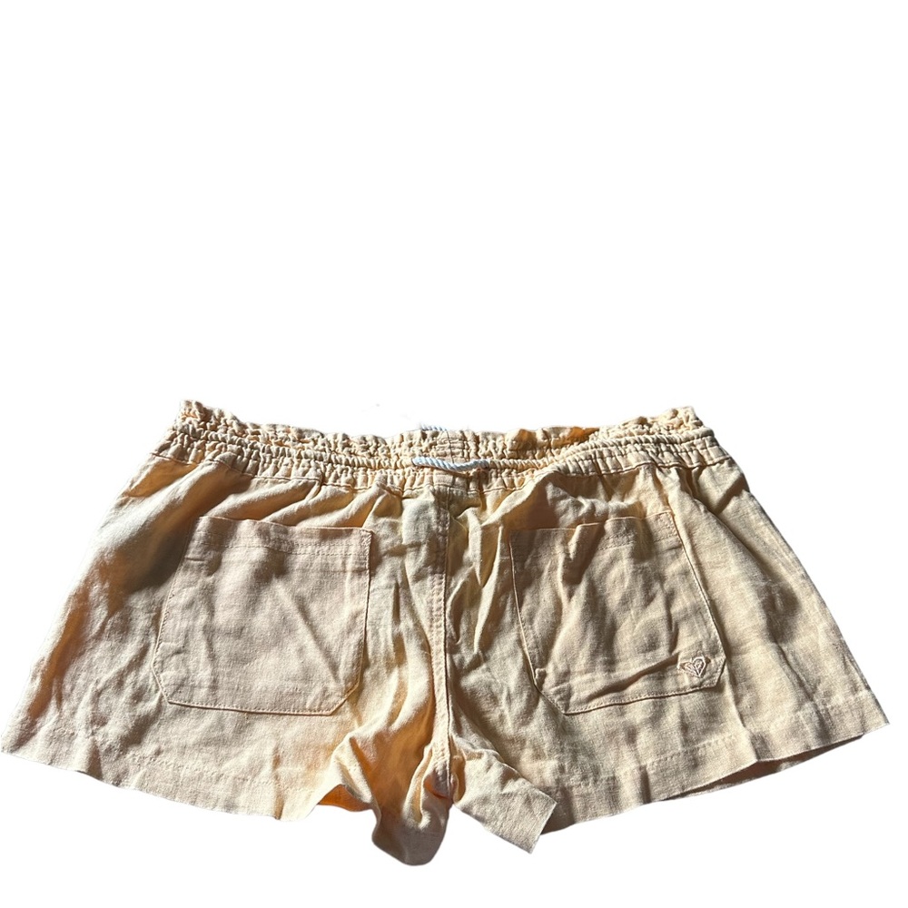 Roxy Women's Oceanside Beach Short with waist drawstring orange . Size L !! - Picture 4 of 13